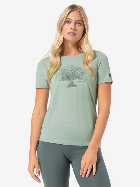 SUPER.NATURAL Print-Shirt Merino T-Shirt W TREE OF KNOWLEDGE TEE geruchshem günstig online kaufen