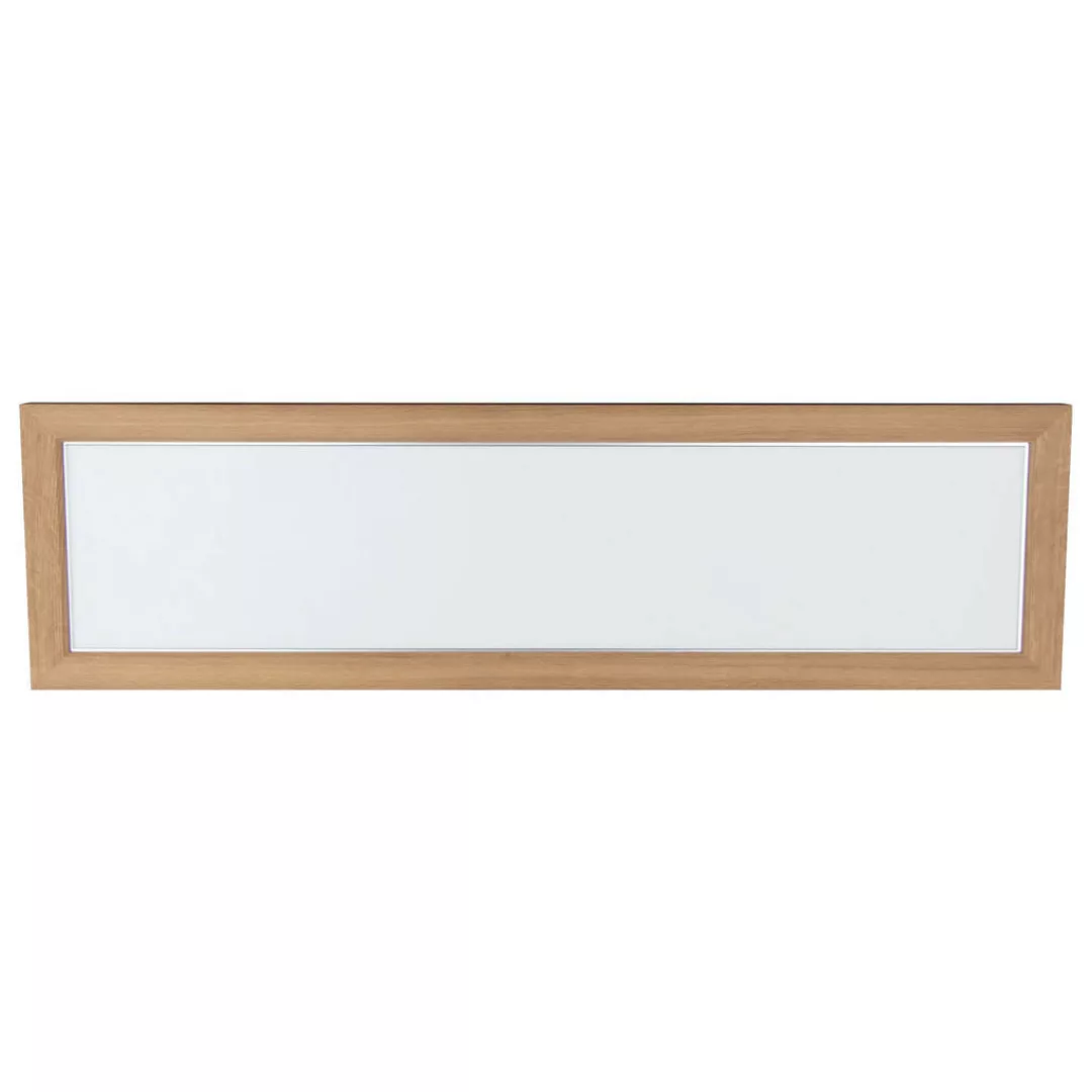 SPOT Light Deckenleuchte Vivica Square 2087074 natur Eiche B/H/L: ca. 124x5 günstig online kaufen