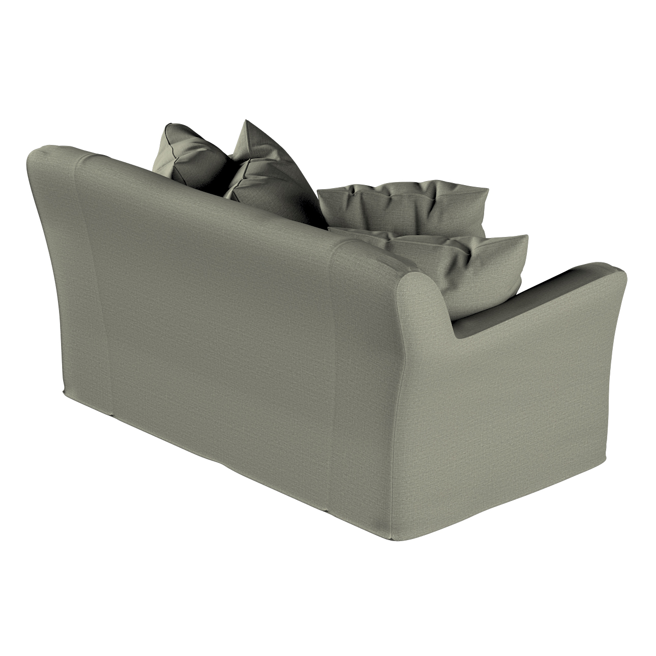 Bezug für Tomelilla 2-Sitzer Sofa nicht ausklappbar, grau-beige, Sofahusse, günstig online kaufen