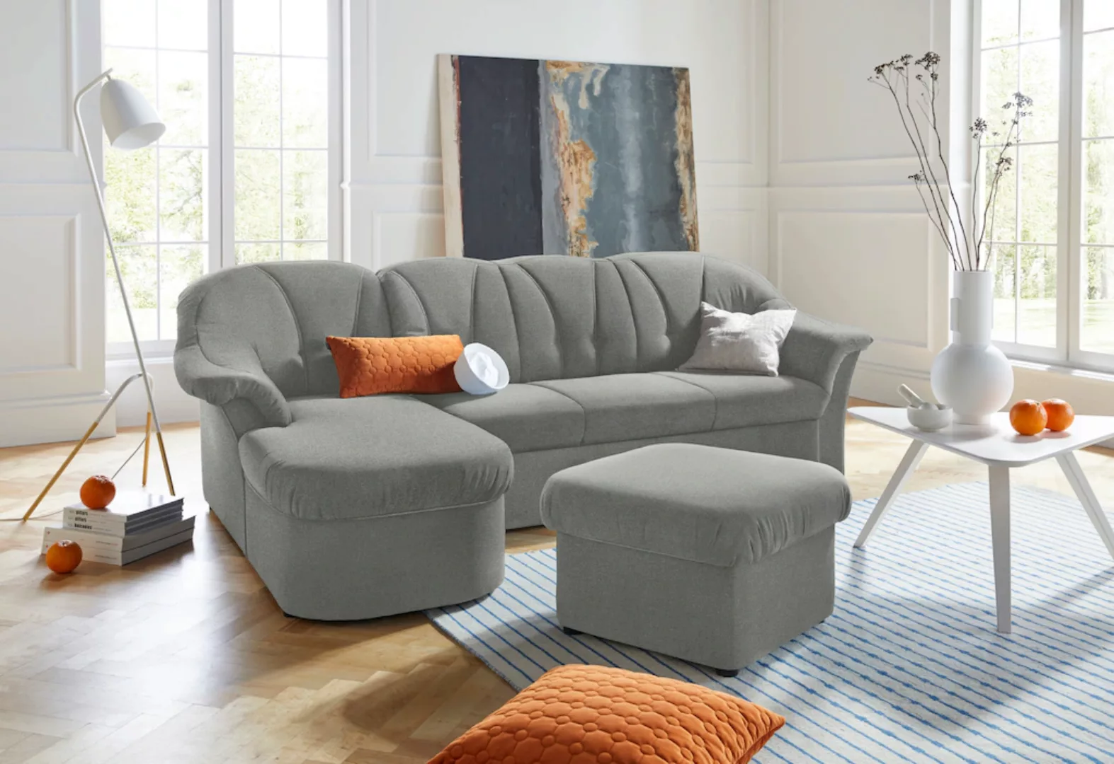 DOMO collection Ecksofa "Pegnitz L-Form", wahlweise mit Bettfunktion günstig online kaufen