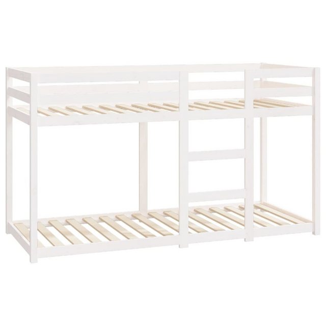 vidaXL Etagenbett Etagenbett Weiß 75x190 cm Massivholz Kiefer Bett Bettgest günstig online kaufen