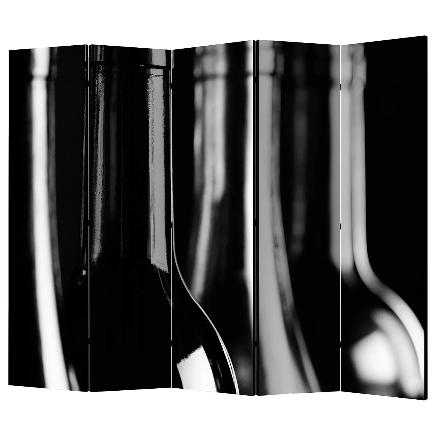home24 Paravent Wine Bottles II (5-teilig) günstig online kaufen