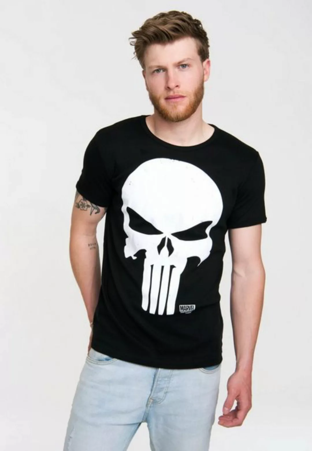 LOGOSHIRT T-Shirt Marvel - Punisher mit großem Punisher-Print günstig online kaufen