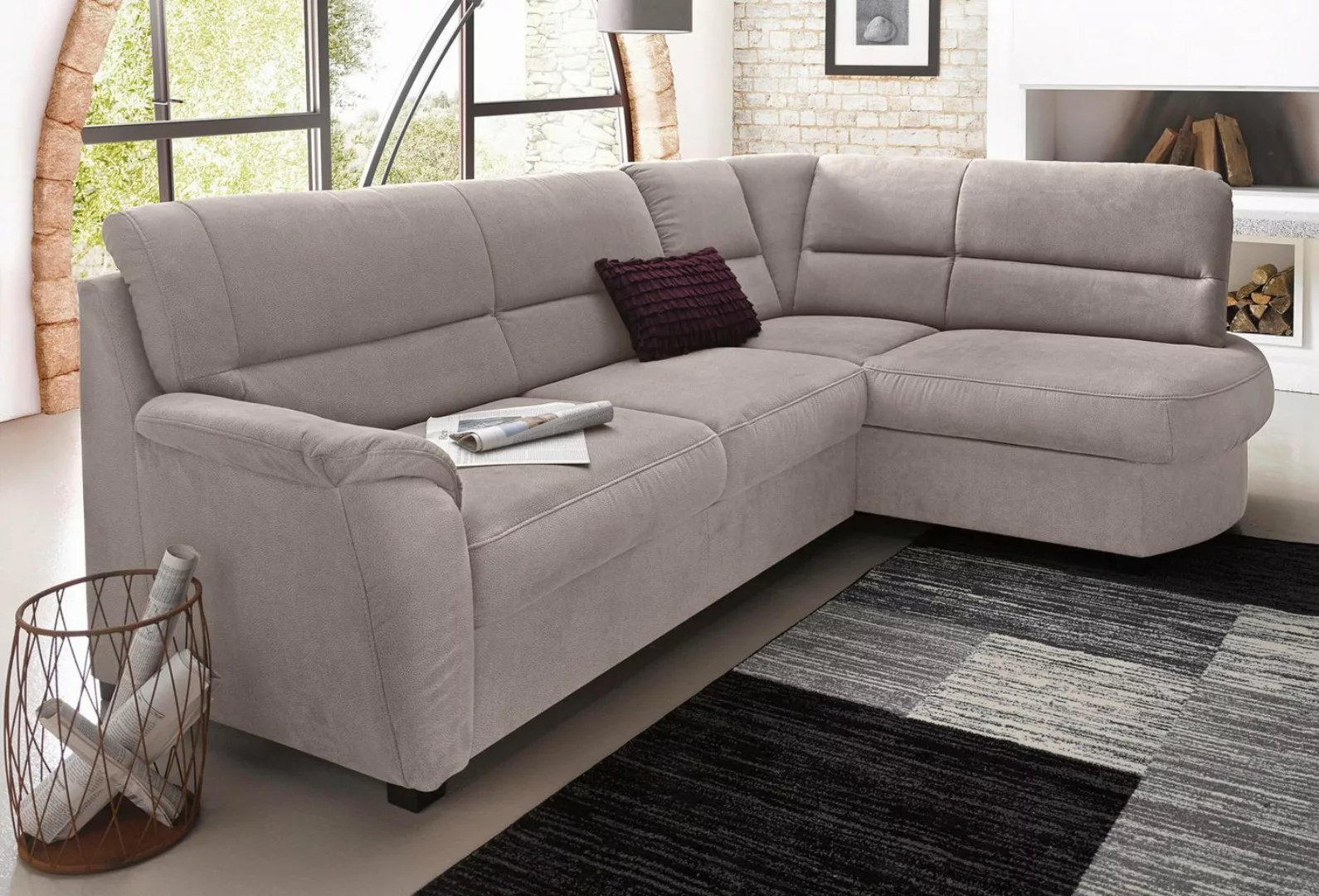 sit&more Ecksofa Pandora L-Form, wahlweise mit Bettfunktion und Bettkasten günstig online kaufen