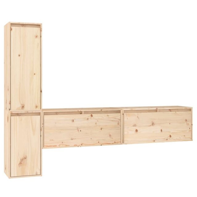 vidaXL TV-Schrank TV-Schränke 4 Stk Massivholz Kiefer Lowboard Lowboard günstig online kaufen