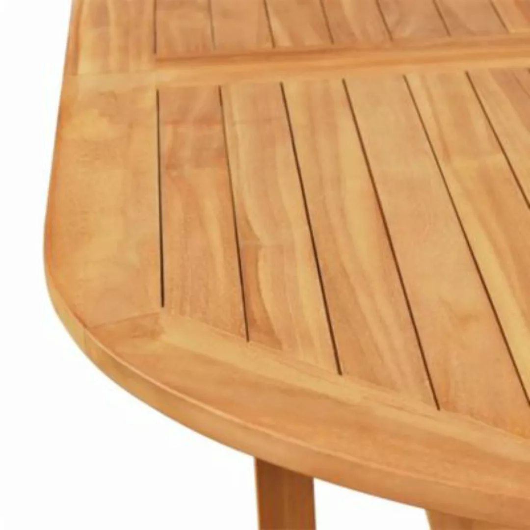 vidaXL 7-tlg. Garten-Essgruppe Massivholz Teak Garten-Essgruppe braun günstig online kaufen