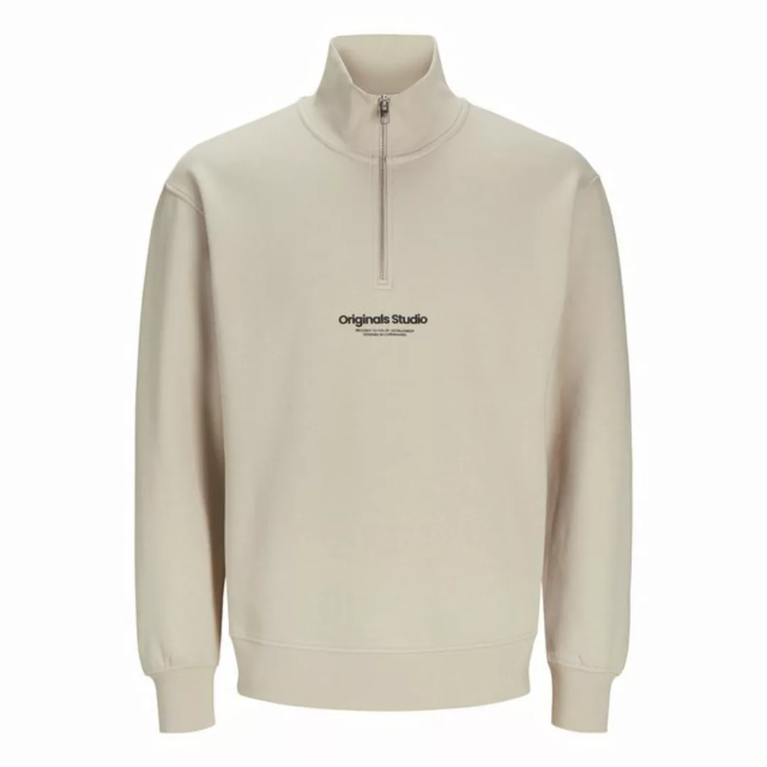 Jack & Jones Strickpullover JORVESTERBRO QUARTER ZIP aus Baumwollmix günstig online kaufen