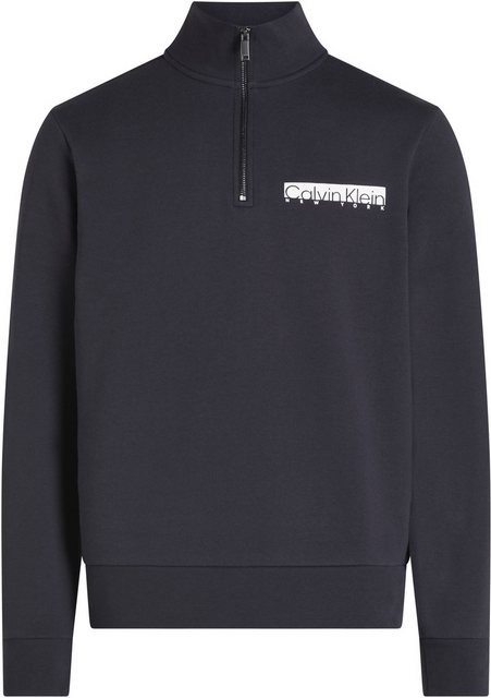 Calvin Klein Big&Tall Sweatshirt BT_NY CHEST BOX LOGO Q-ZIP in Großen Größe günstig online kaufen