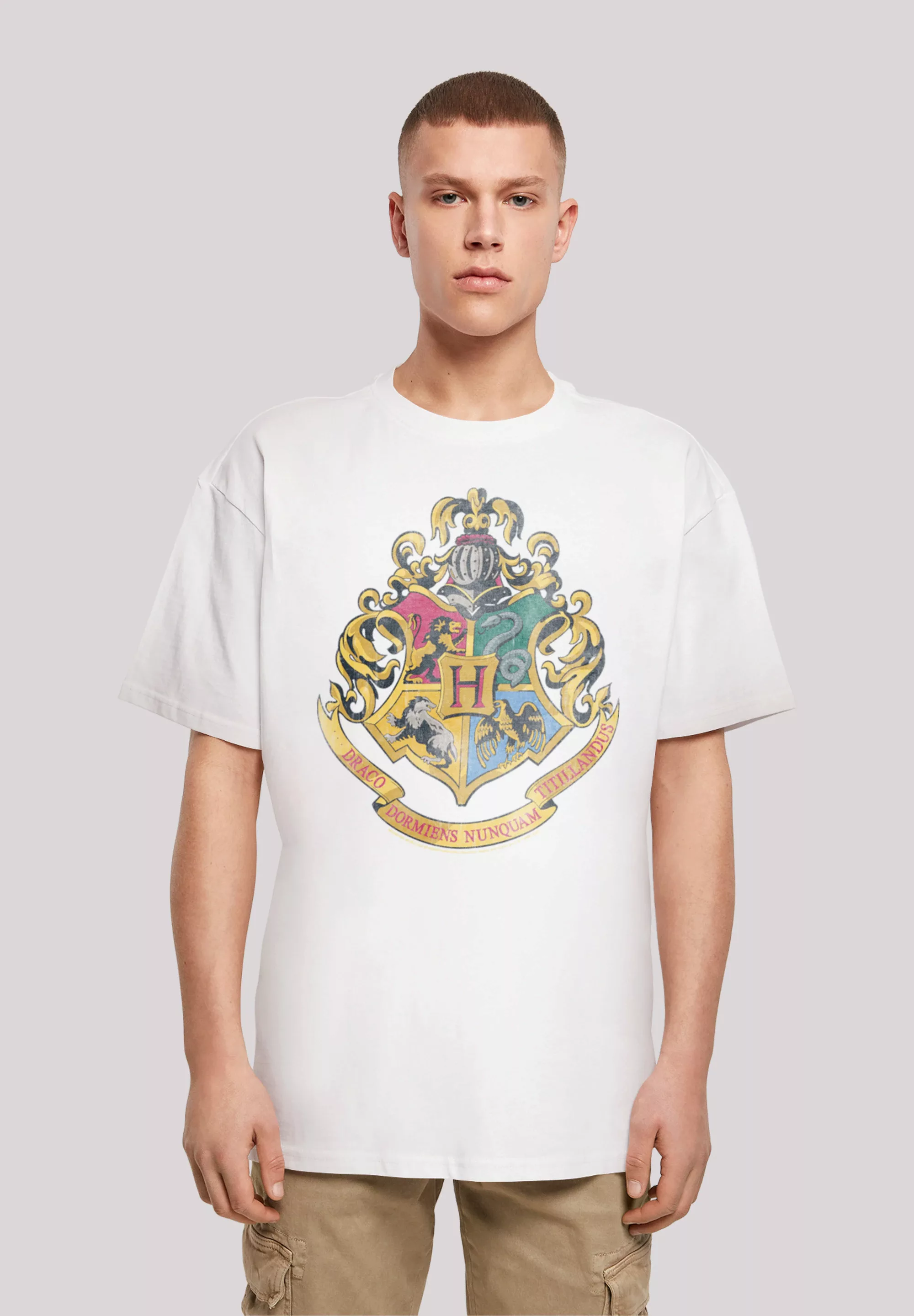 F4NT4STIC T-Shirt "Harry Potter Distressed Hogwarts Crest", Print günstig online kaufen