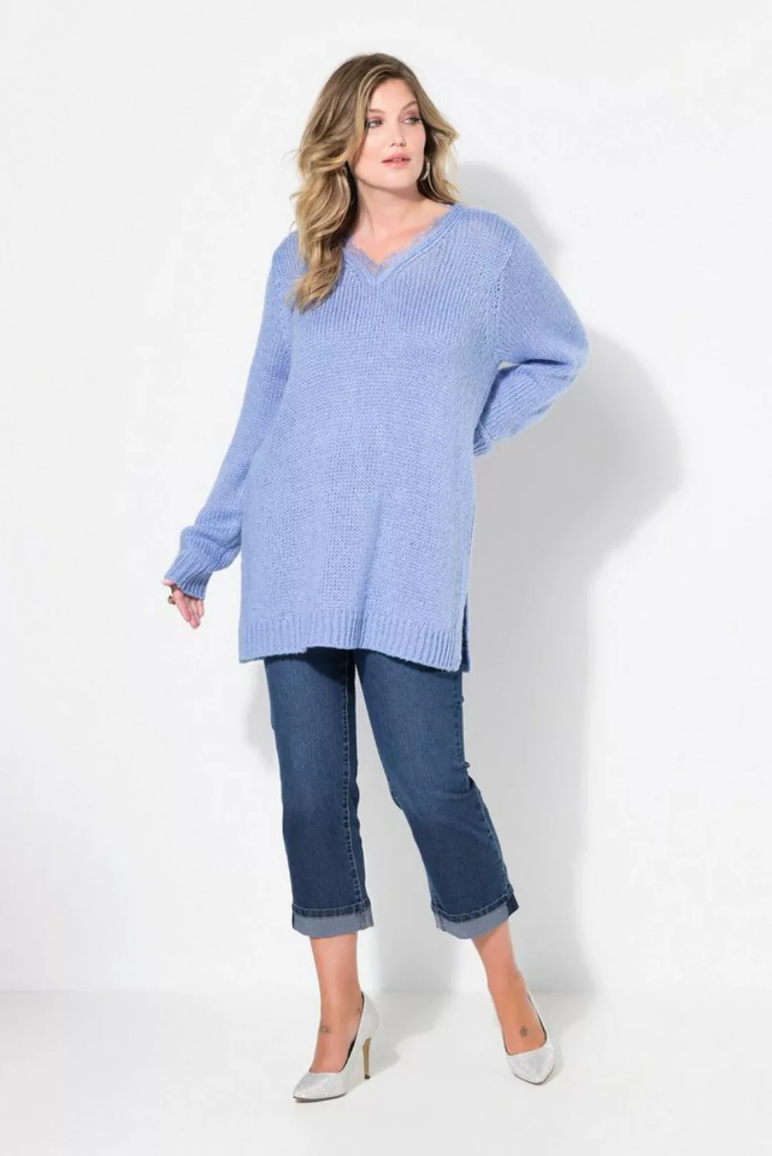 MIAMODA Strickpullover Pullover Classic Fit Grobstrick günstig online kaufen