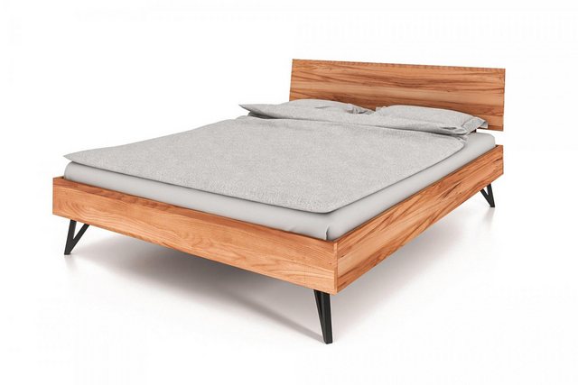 Natur24 Einzelbett Bett Rolo 2 Sonderlänge 120x220 Kernbuche massiv Kopftei günstig online kaufen