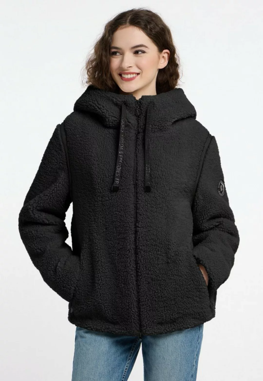 Frieda & Freddies Outdoorjacke Fake Fur Jacket mit Reißverschluss günstig online kaufen