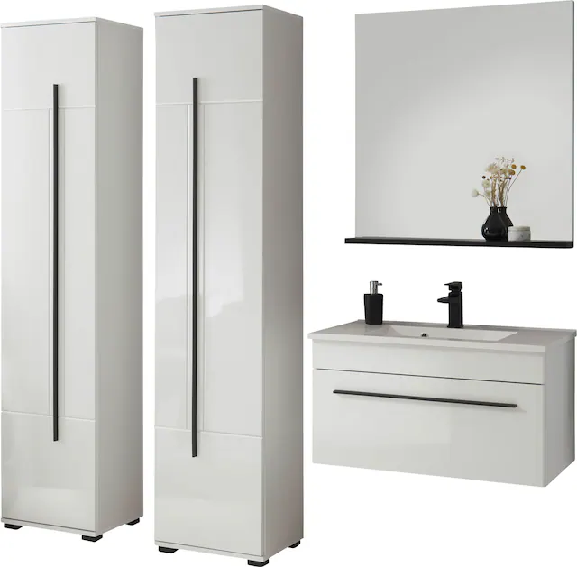 INOSIGN Badmöbel-Set »Cantara, Bad im modernen Design, 4-teiliges Badezimme günstig online kaufen
