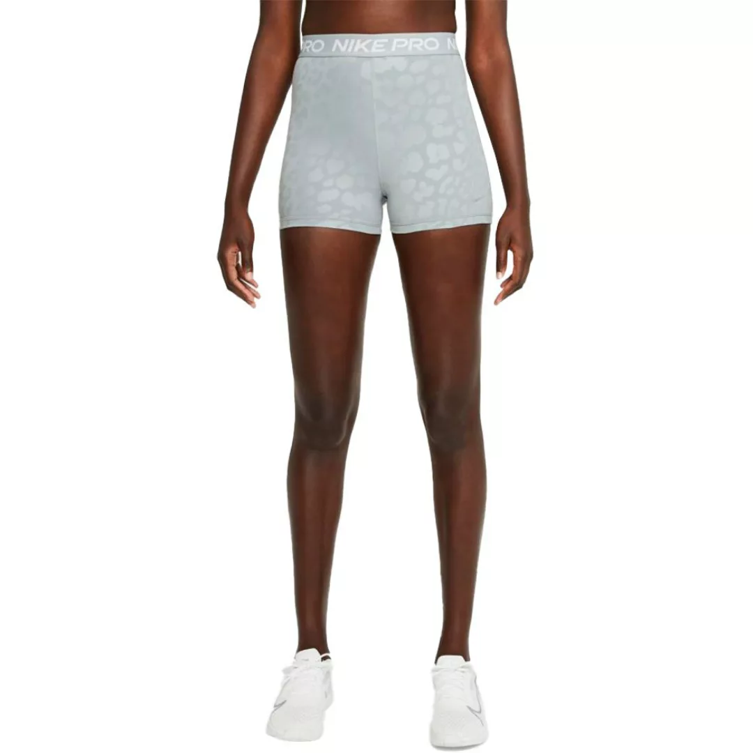 Nike Pro Dri Fit 3´´ High-rise Printed Shorts Hosen XS Particle Grey / Whit günstig online kaufen