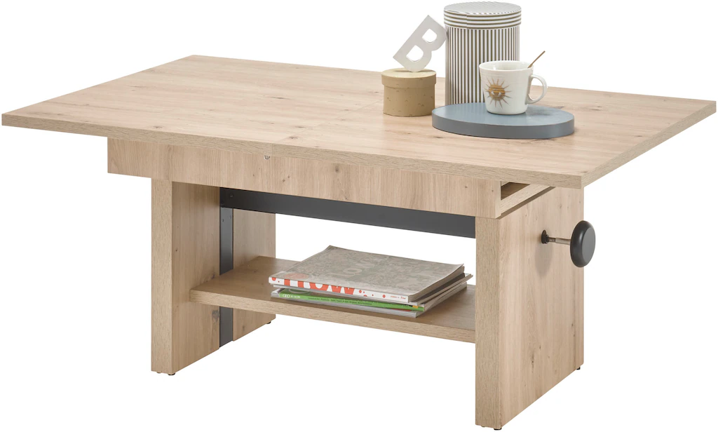 Stolkom Couchtisch "Event höhenverstellbar, ausziehbar, BxHxT 110-150x48-63 günstig online kaufen