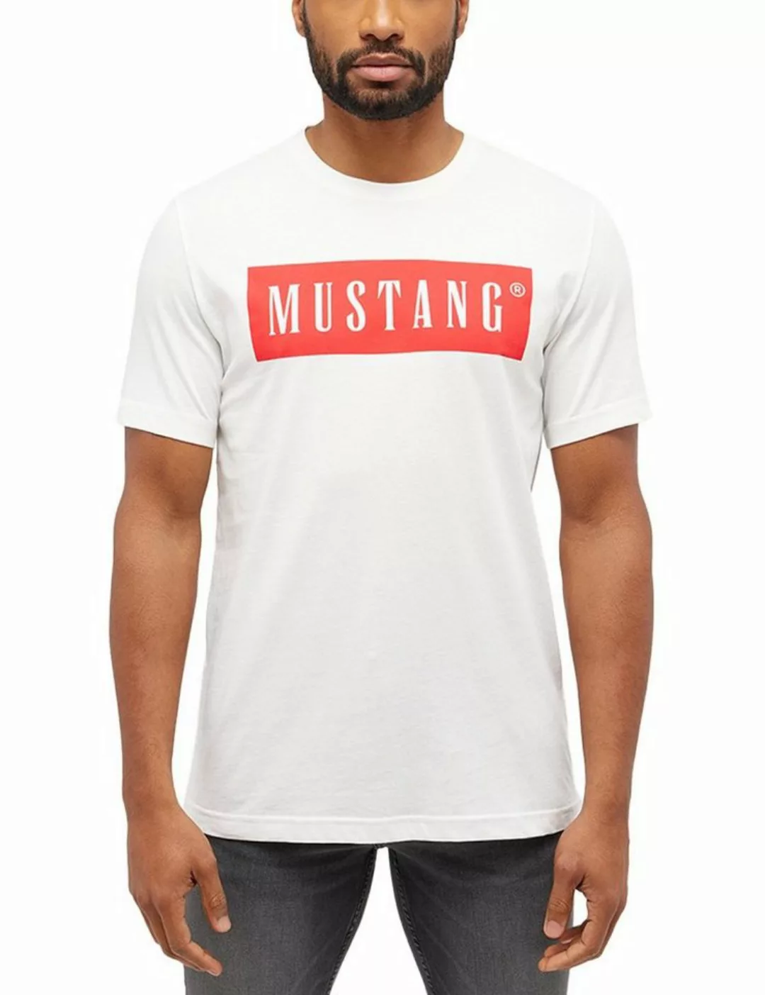 MUSTANG Kurzarmshirt "T-Shirt" günstig online kaufen