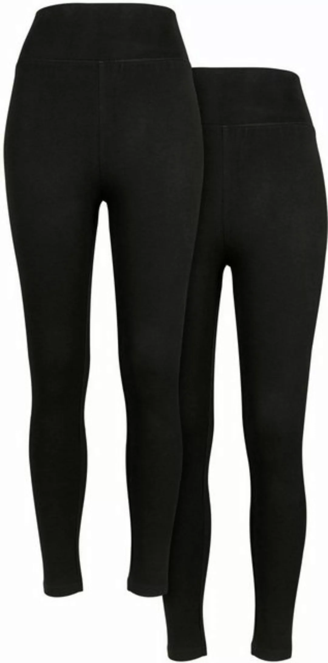 URBAN CLASSICS Leggings Ladies High Waist Jersey Leggings 2-Pack XS bis 4XL günstig online kaufen