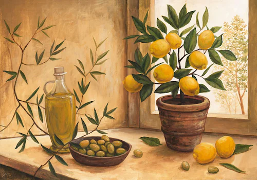 Home affaire Kunstdruck »A. S.: Olive and lime« günstig online kaufen
