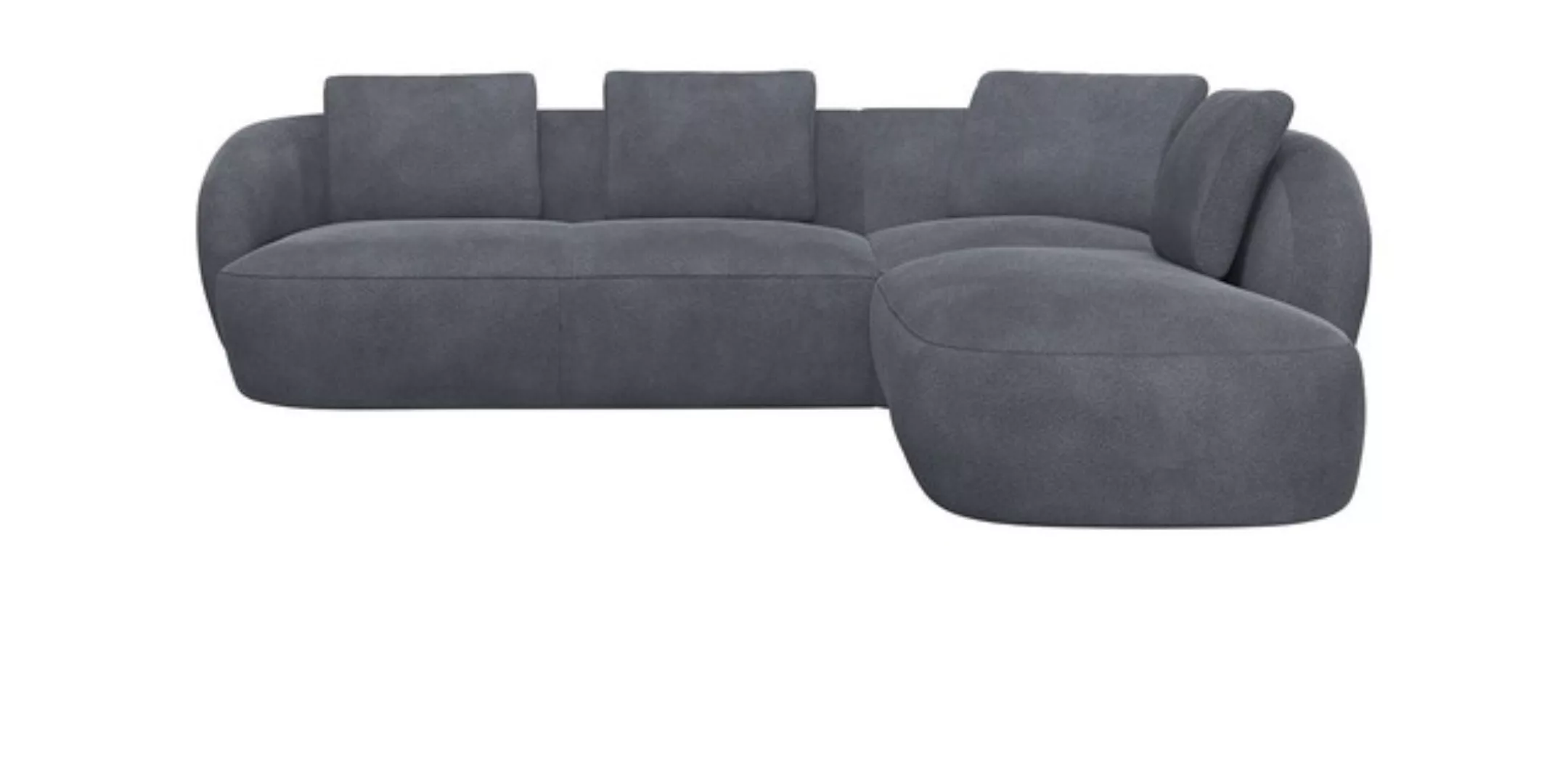 FLEXLUX Ecksofa "Torino, rund, L-Form, Sofa-Ecke mit Ottomane", Modernes, o günstig online kaufen