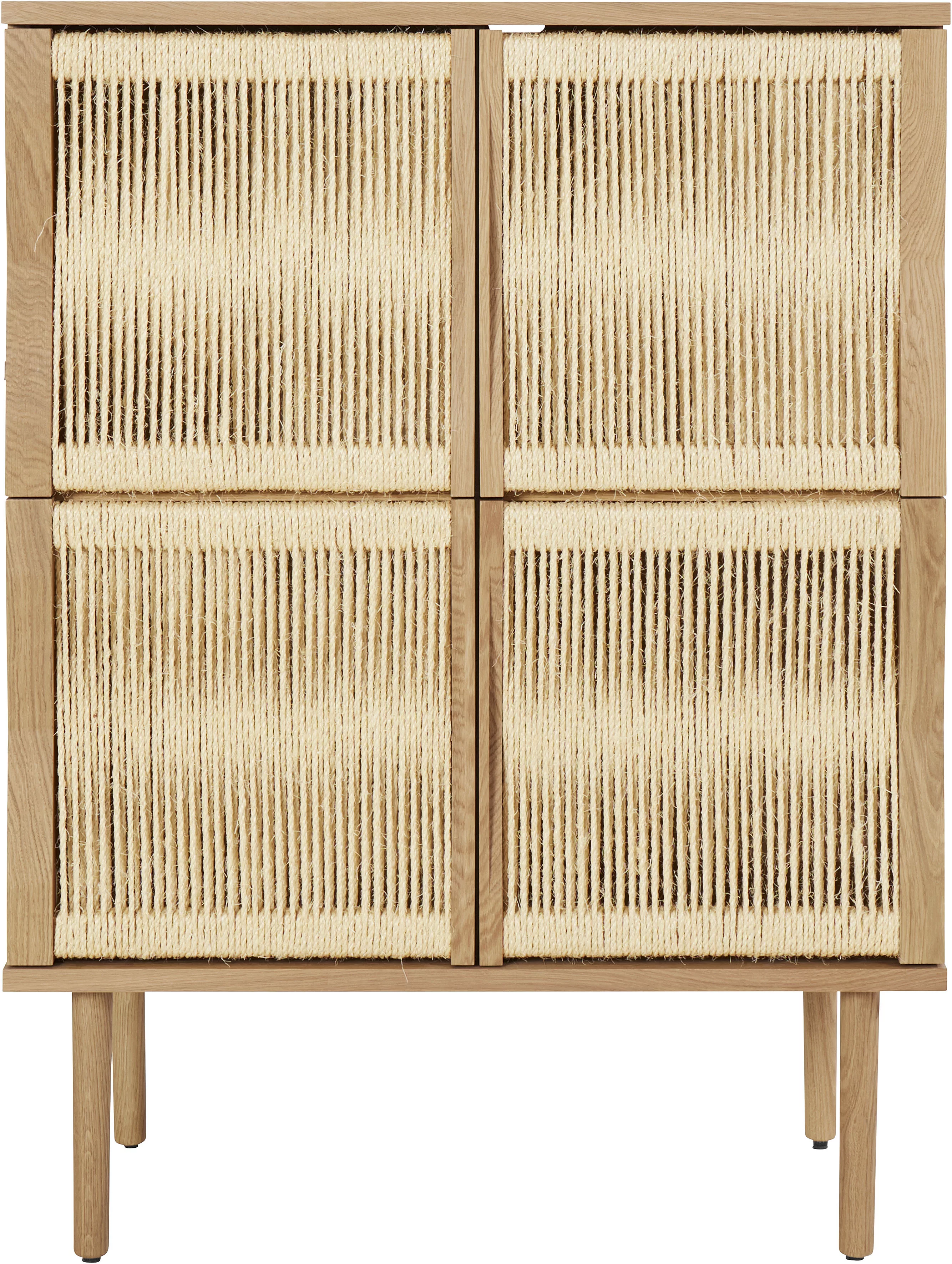 Guido Maria Kretschmer Home&Living Highboard "Lilla Ateljen", Kordelgefloch günstig online kaufen