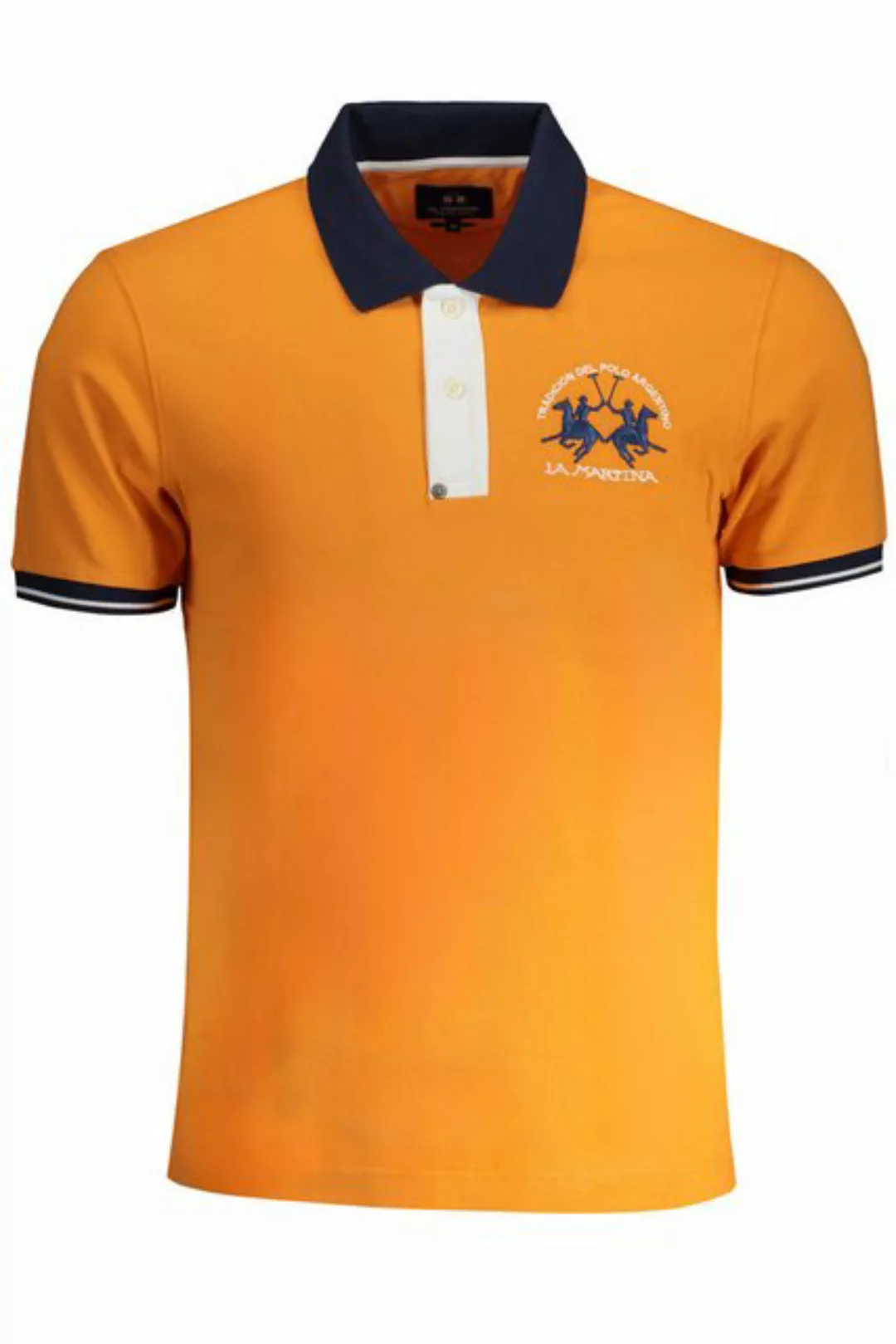 La Martina Poloshirt Elegantes Slim Fit Polo für Herren in Orange mit günstig online kaufen