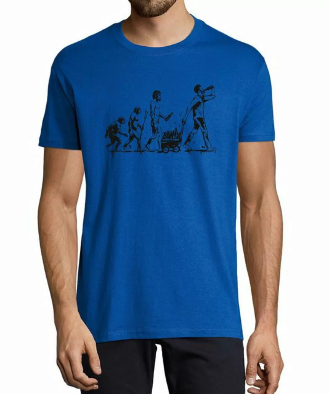 MyDesign24 T-Shirt Herren Fun Print Shirt - Trinkshirt Evolution bis zum tr günstig online kaufen