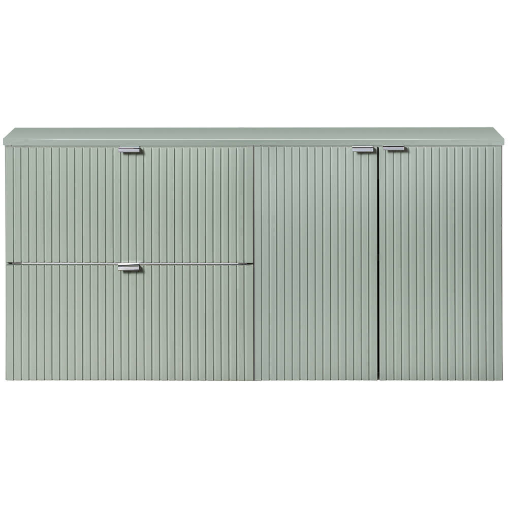 Doppel-Waschtischunterschrank 120cm, grün, NEWPORT-56-GREEN günstig online kaufen