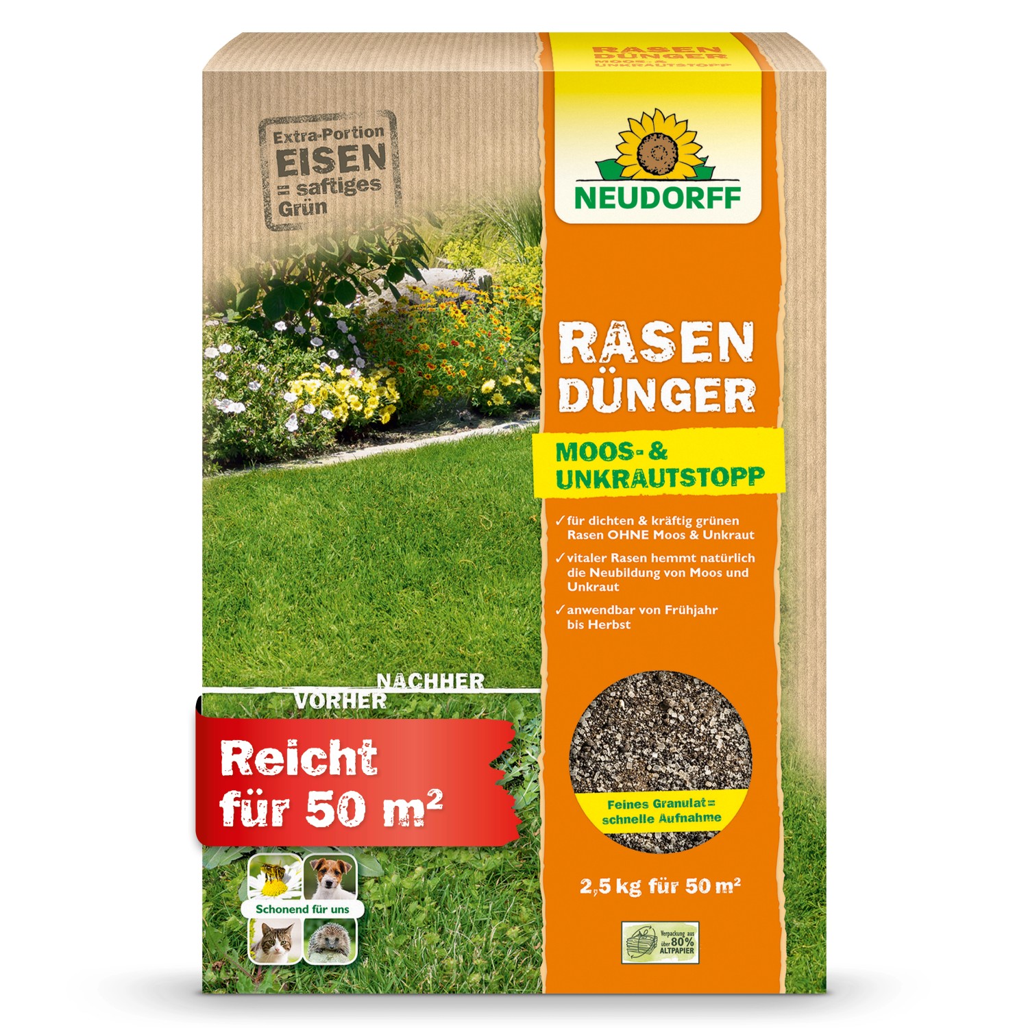 Neudorff Rasen-Dünger Spezial 5Plus1 2,5 kg günstig online kaufen