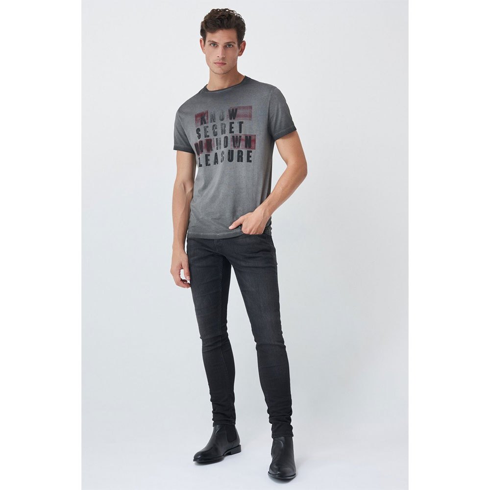 Salsa Jeans 125545-000 / No Secret No Pleasure Kurzarm T-shirt XL Black günstig online kaufen