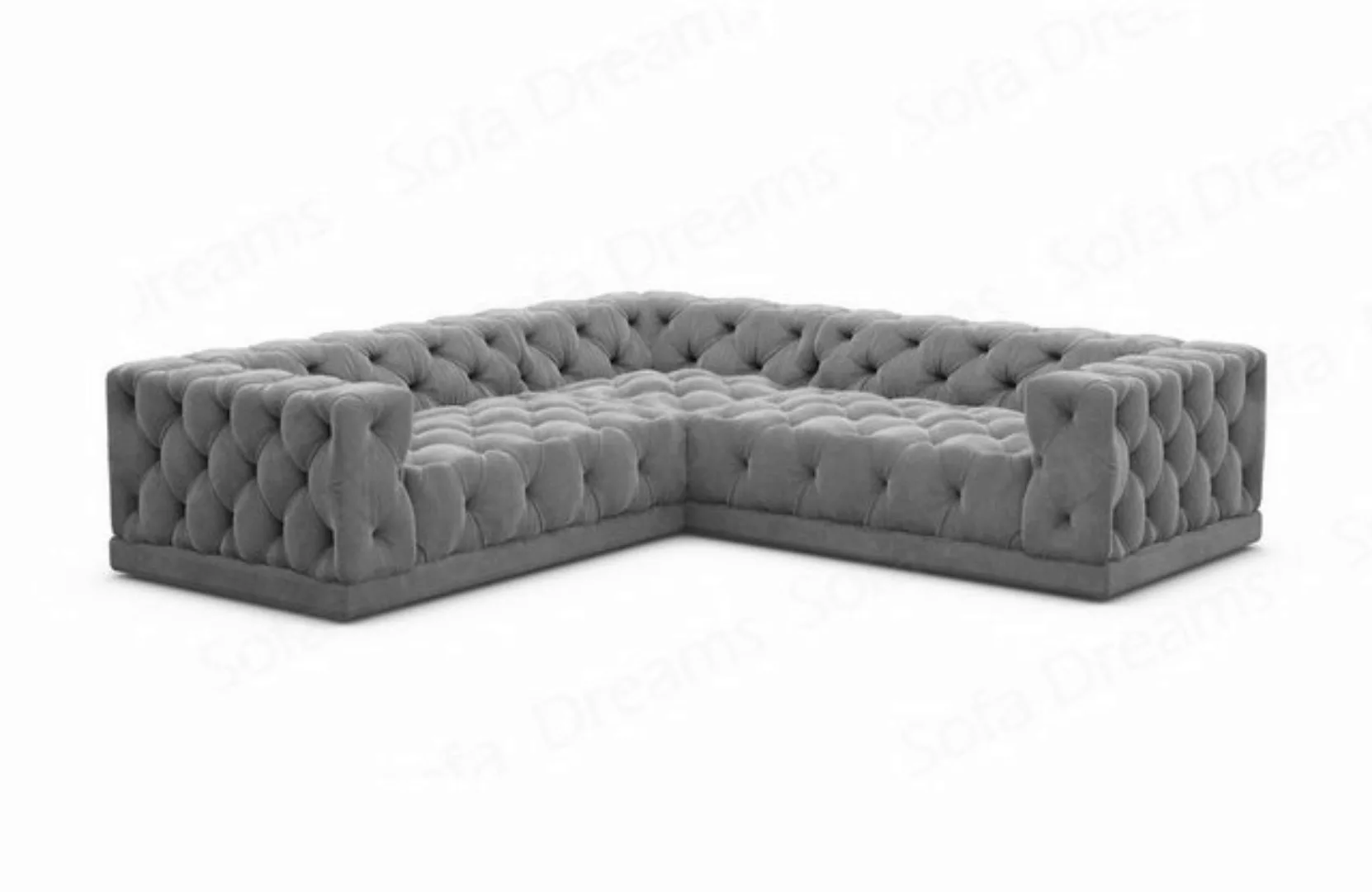 Sofa Dreams Ecksofa Polster Designer Samt Stoff Sofa Palma L Form Stoffsofa günstig online kaufen