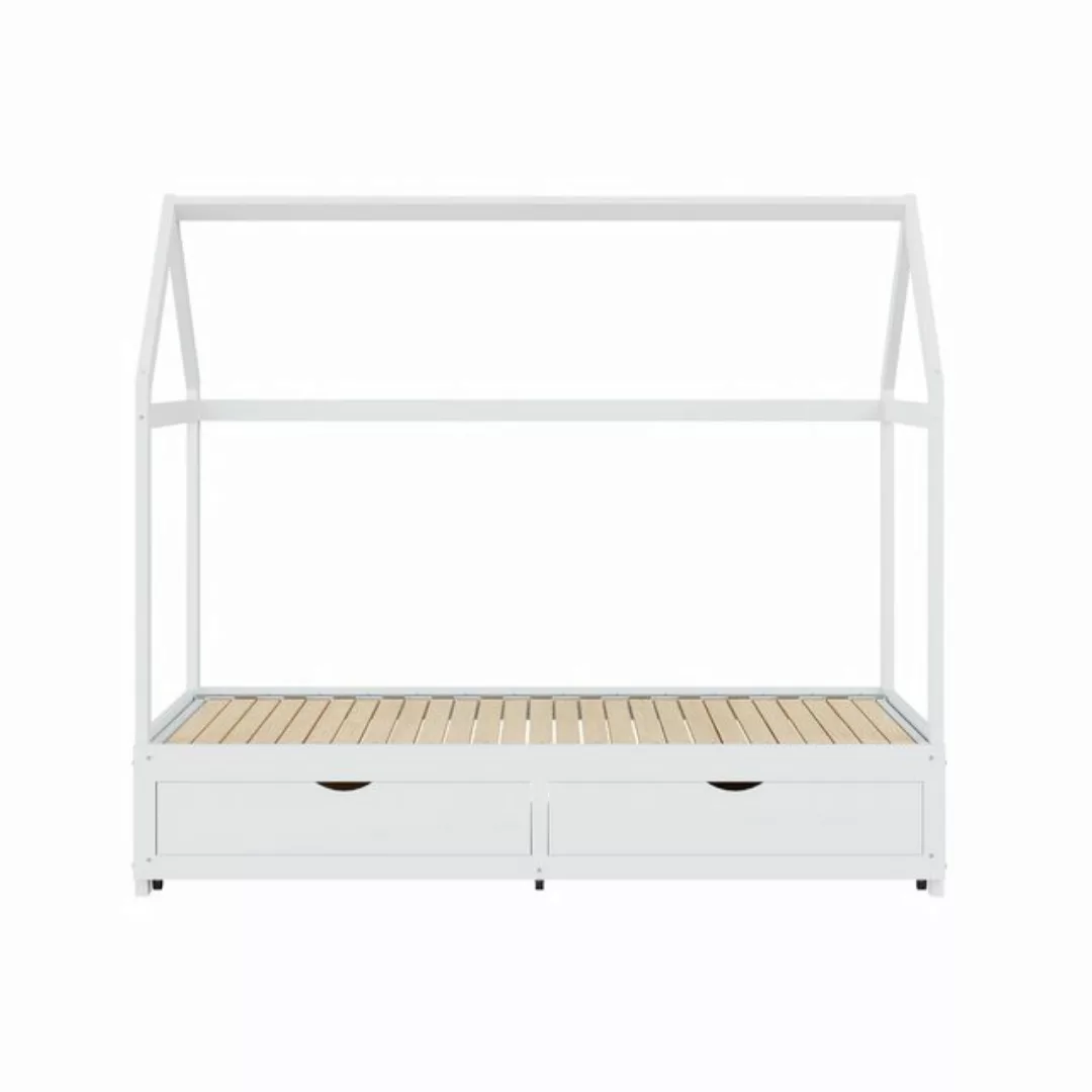 IDEASY Jugendbett Kinderbett, 90/180 x 190 cm, ausziehbar, mit 2 Schubladen günstig online kaufen