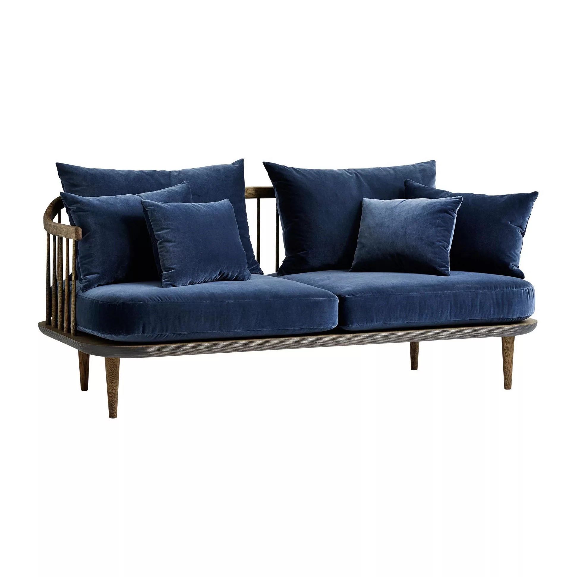 &Tradition - FLY SC2 2-Sitzer Sofa - blau/Stoff Harald 2 182/Gestell geräuc günstig online kaufen