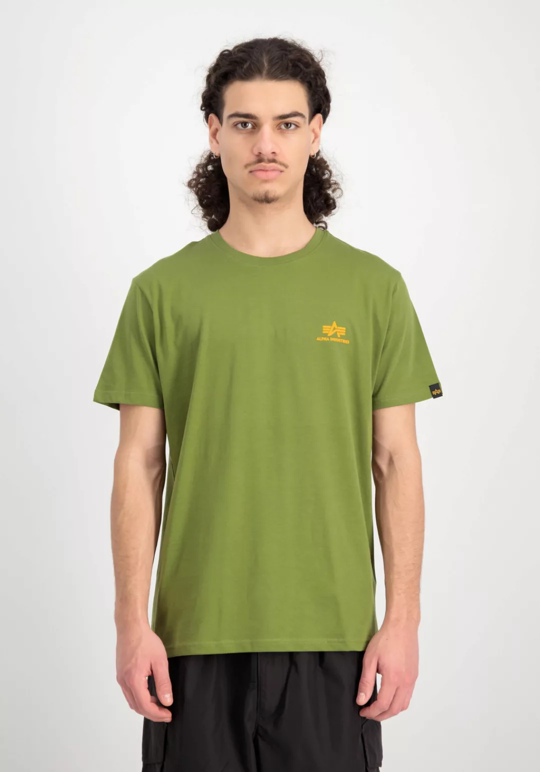 Alpha Industries T-Shirt "Alpha Industries Men - T-Shirts Basic T Small Log günstig online kaufen