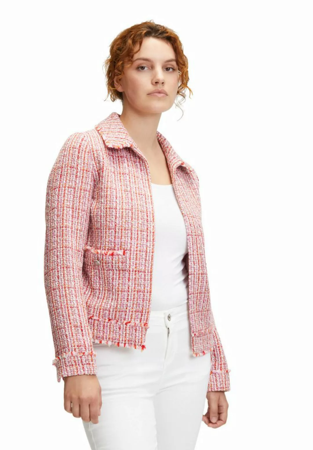 Cartoon Canvasjacke "Cartoon Tweedblazer mit Taschen" günstig online kaufen