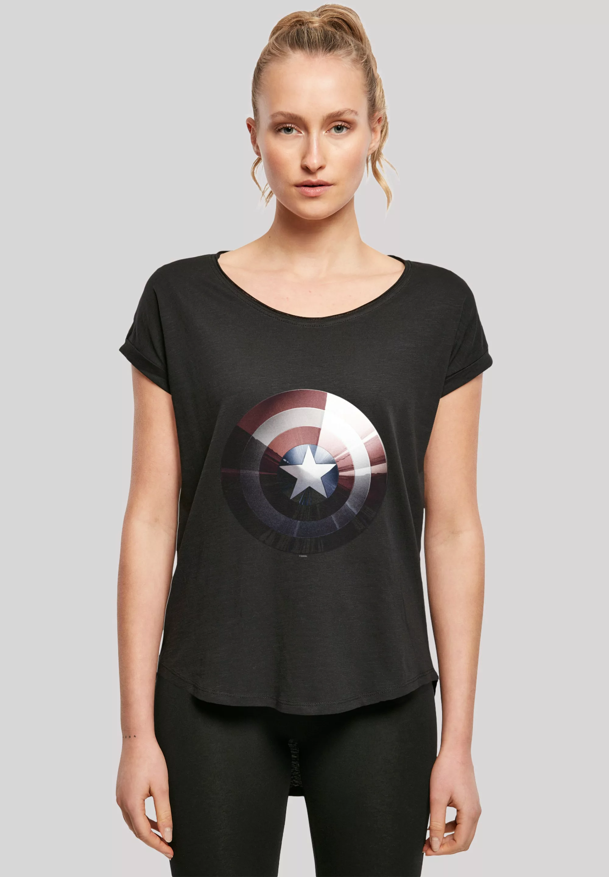 F4NT4STIC T-Shirt "Marvel Captain America Shield Shiny", Print günstig online kaufen