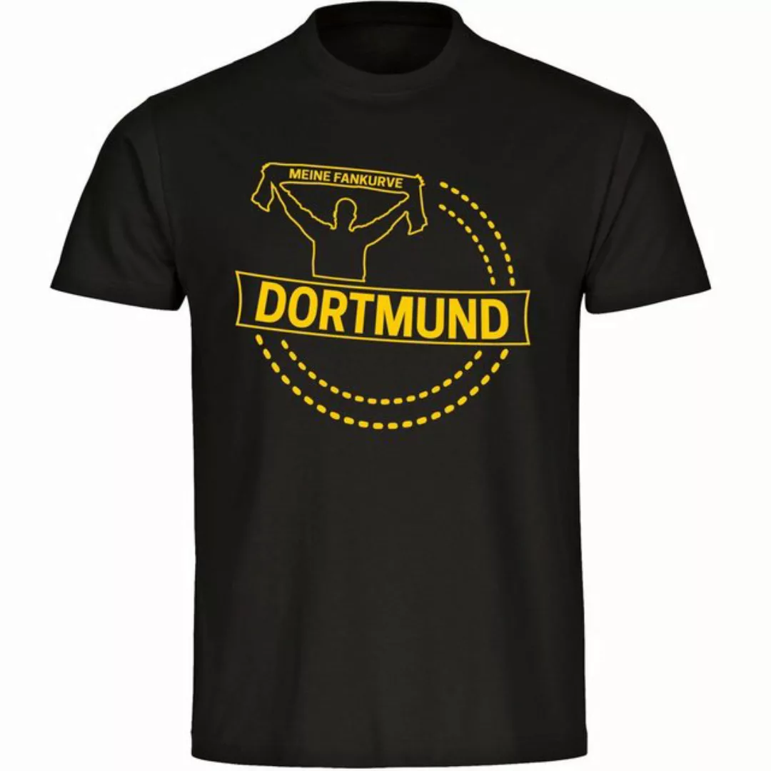 multifanshop T-Shirt Herren Dortmund - Meine Fankurve - Männer günstig online kaufen