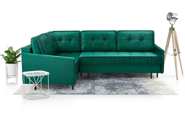 ALTDECOR Ecksofa LASKAN, Couch mit Schlaffunktion, Wohnzimmer - Wohnlandsch günstig online kaufen