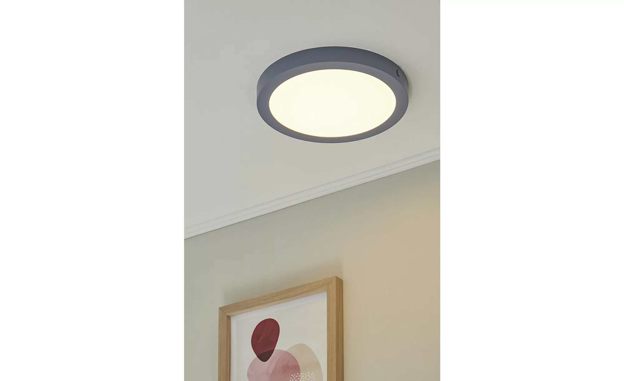 Paulmann Abia LED-Panel Ø 30cm 2.700K graublau günstig online kaufen