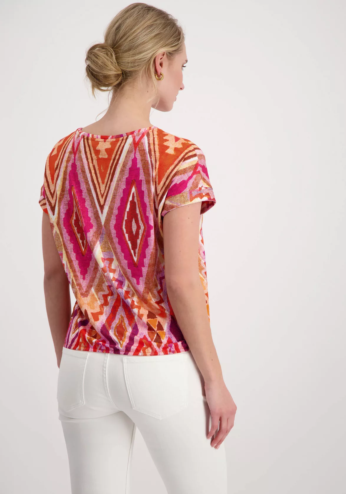 Monari T-Shirt mit Ikatmuster günstig online kaufen