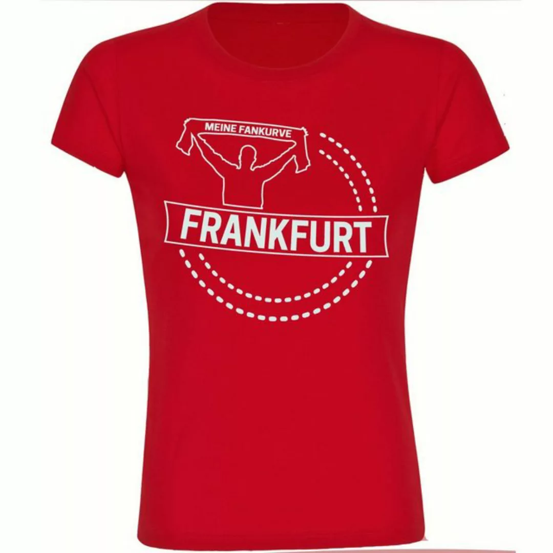 multifanshop T-Shirt Damen Frankfurt - Meine Fankurve - Frauen günstig online kaufen