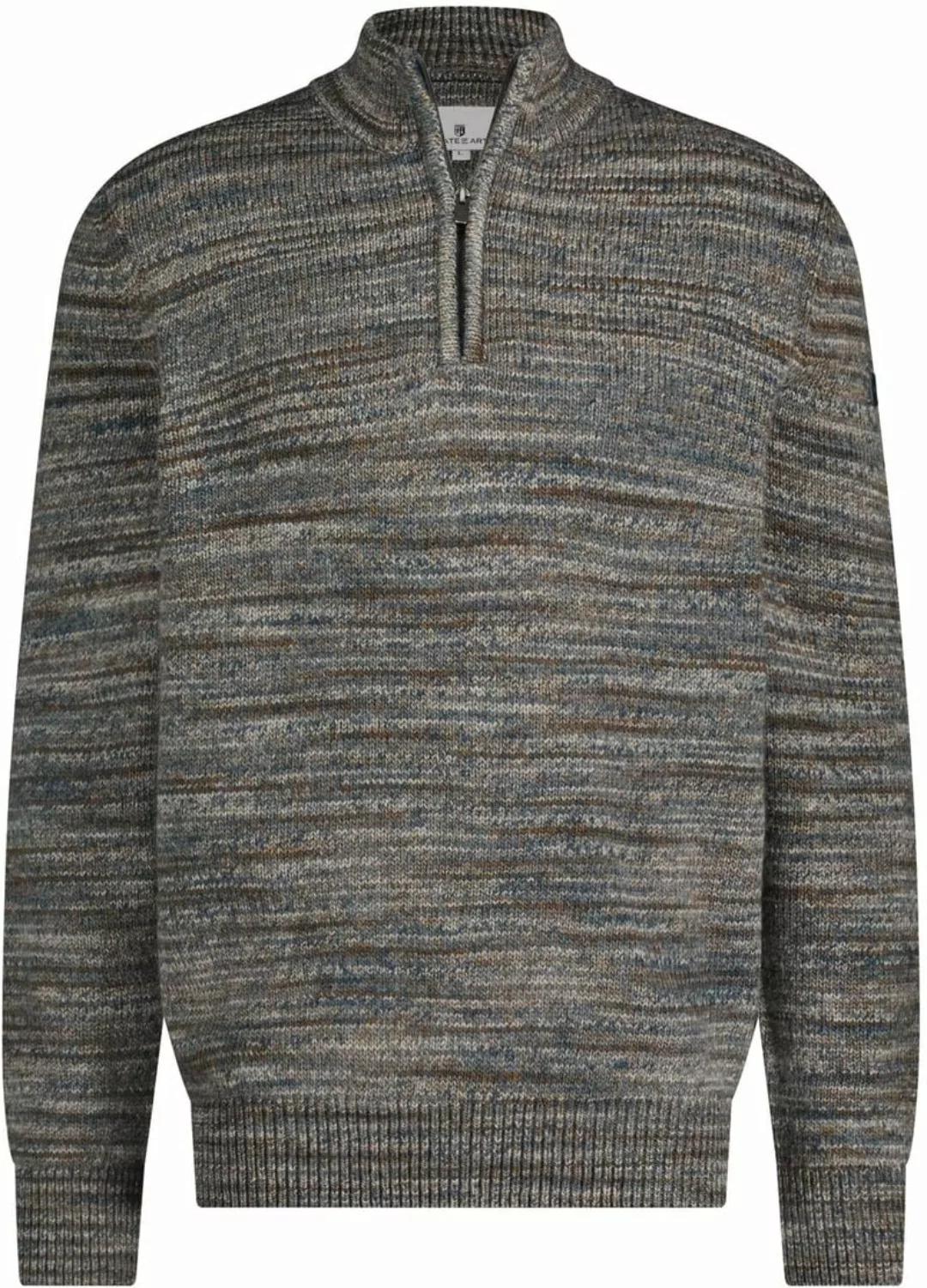 State Of Art Half Zip Pullover Melange Grau - Größe 3XL günstig online kaufen