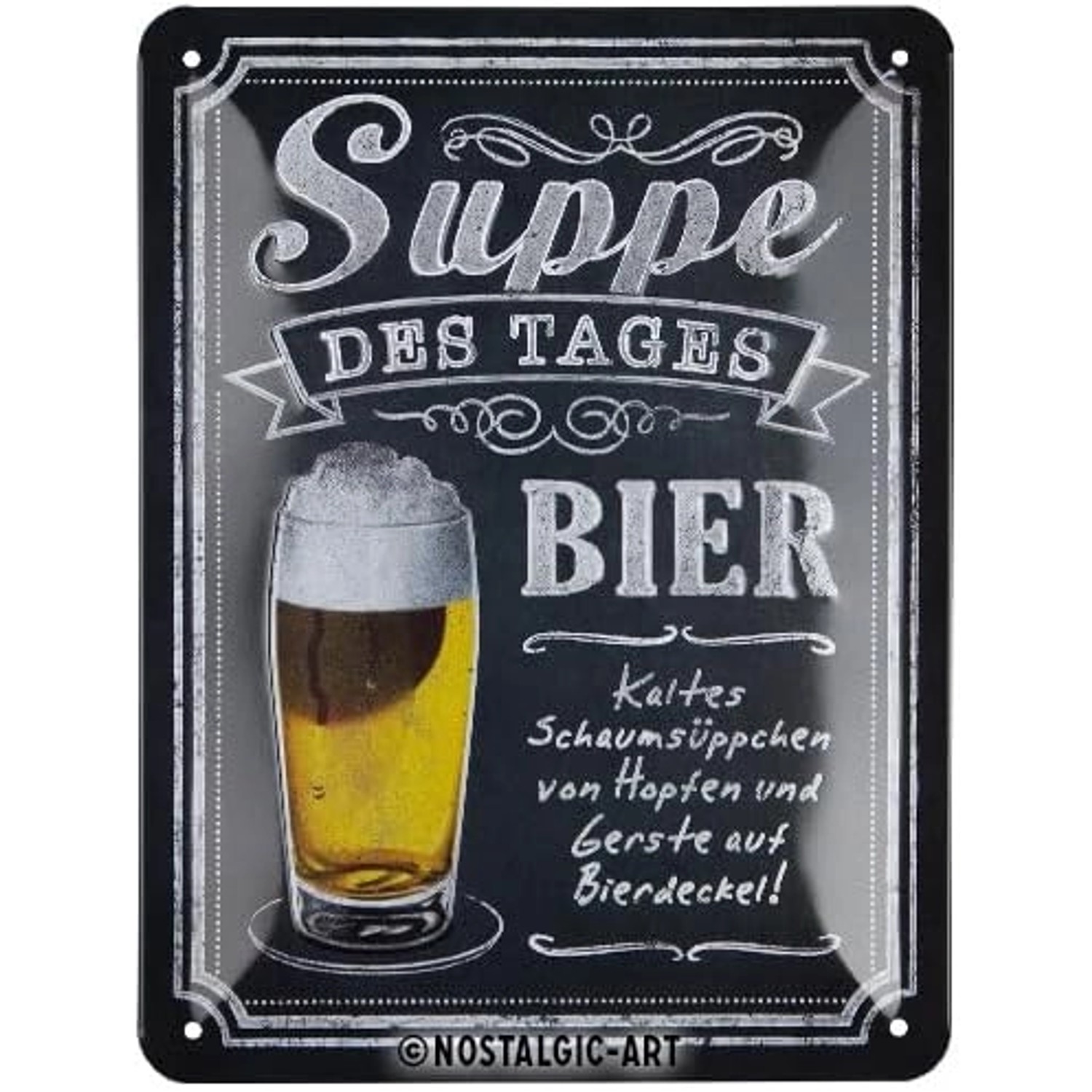 Nostalgic-Art Blechschild 15x20 cm - Suppe des Tages günstig online kaufen