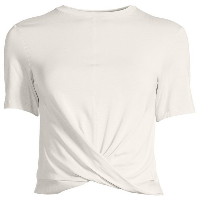 Casall T-Shirt Delight Short Wrap Tee - Damen T-Shirt - Off White günstig online kaufen