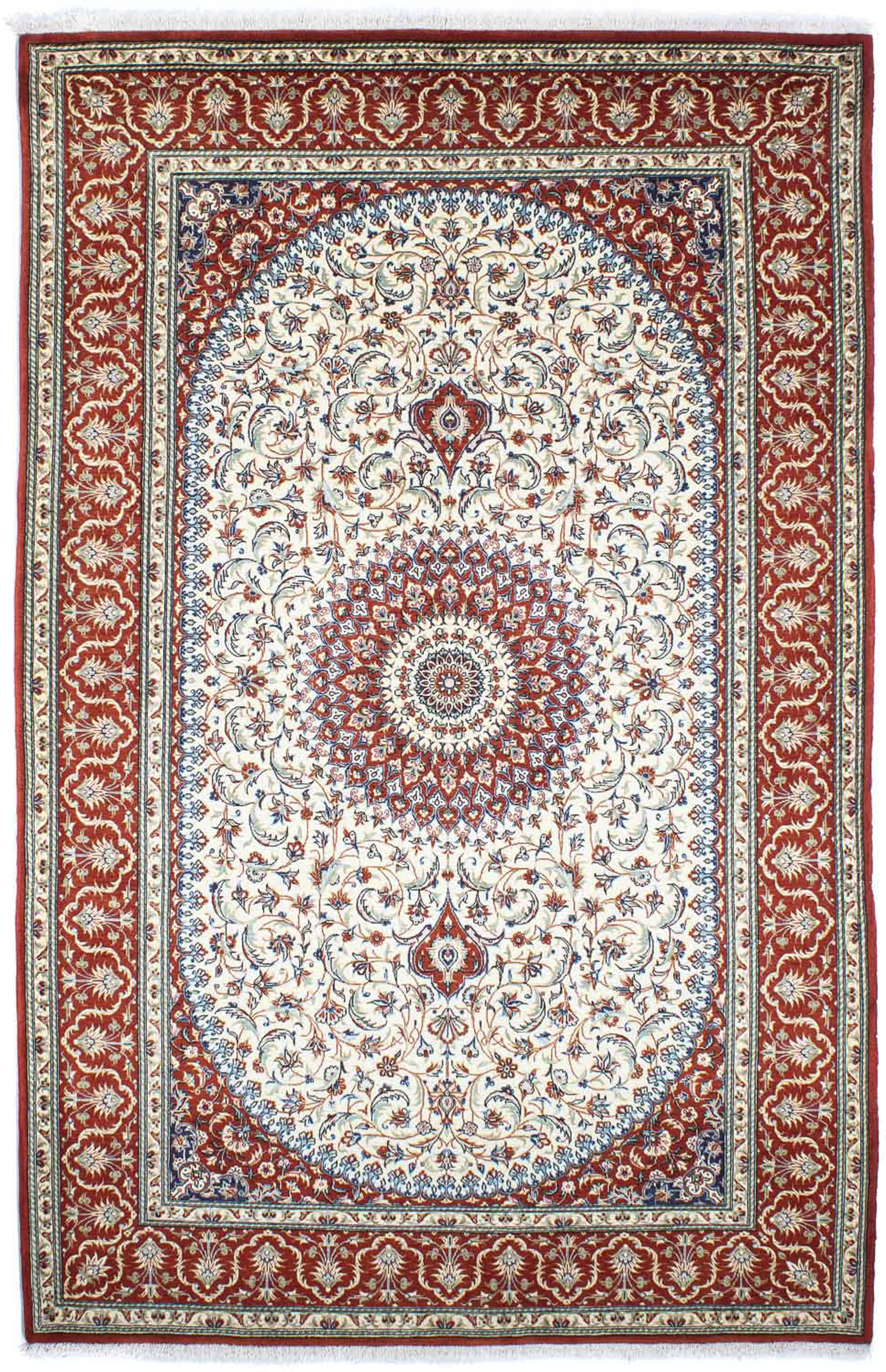 morgenland Orientteppich »Perser - Ghom - 248 x 157 cm - rot«, rechteckig, günstig online kaufen