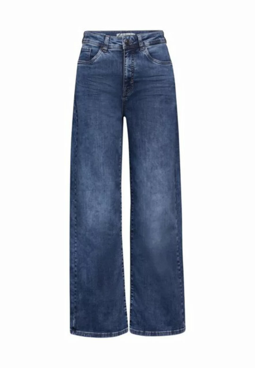 STREET ONE Bequeme Jeans STREET ONE / Da.Jeans / Style QR-Wide Leg,hw,dark günstig online kaufen