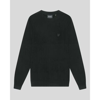 Lyle & Scott  Pullover KN2124V TONAL LAMBSWOOL CREW-Z865 JET BLACK günstig online kaufen