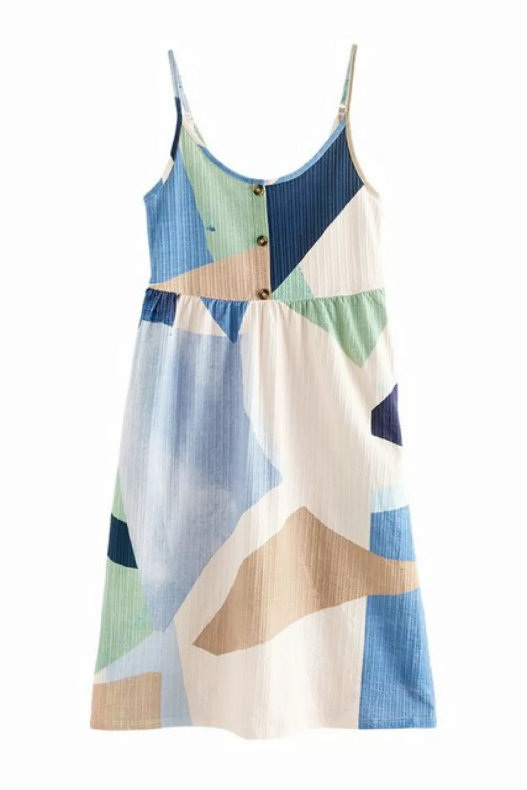 Next Sommerkleid Sommerkleid aus Baumwolle mit Trägern und Knöpfen (1-tlg) günstig online kaufen