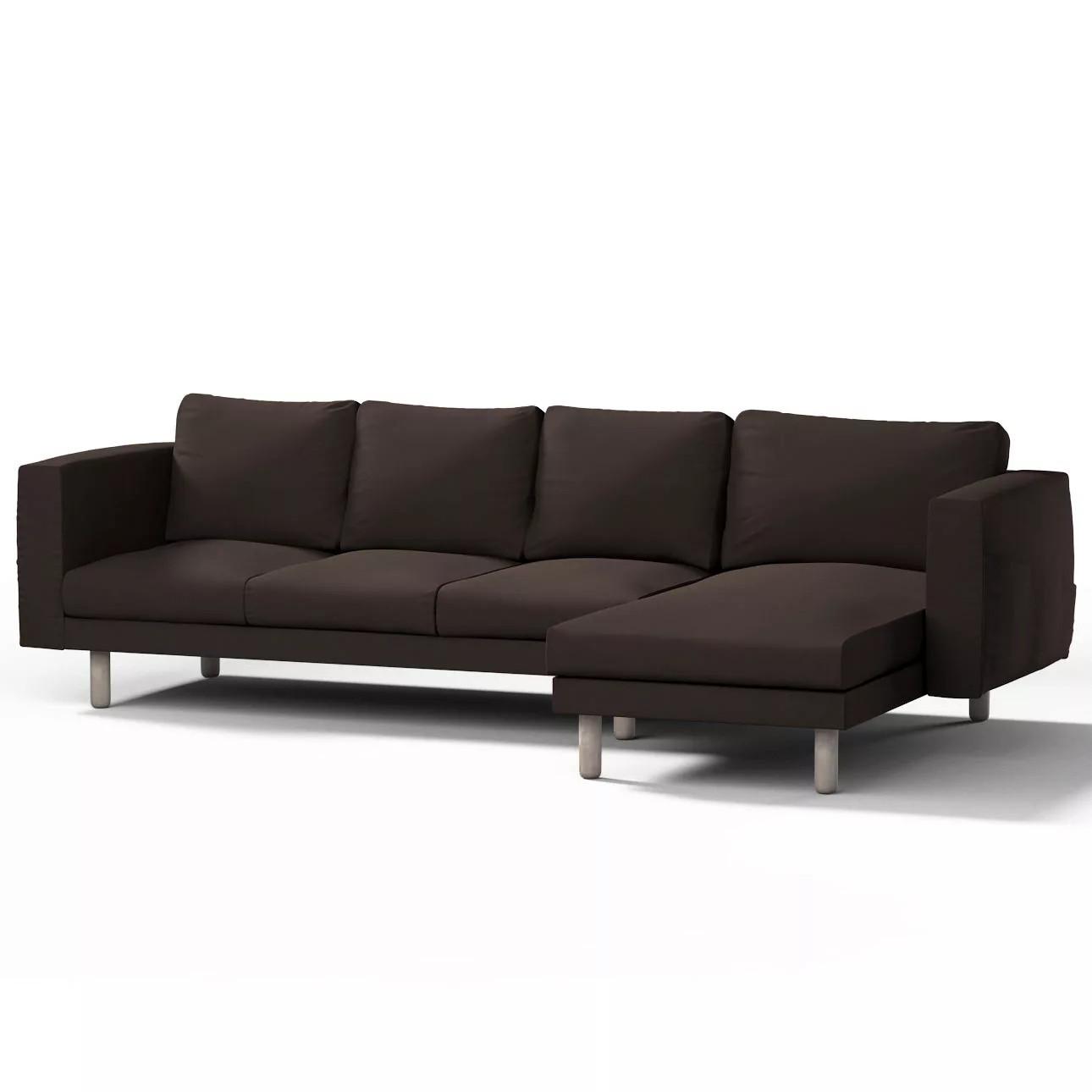 Bezug für Norsborg 4-Sitzer Sofa mit Recamiere, Kaffee, Norsborg Bezug für günstig online kaufen