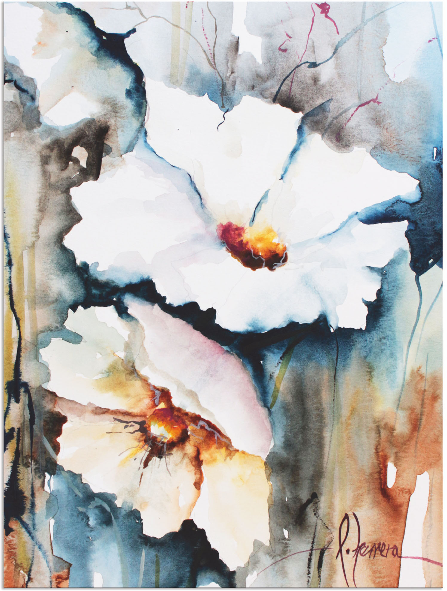 Artland Wandbild »Aquasblüten II«, Blumen, (1 St.), als Alubild, Outdoorbil günstig online kaufen