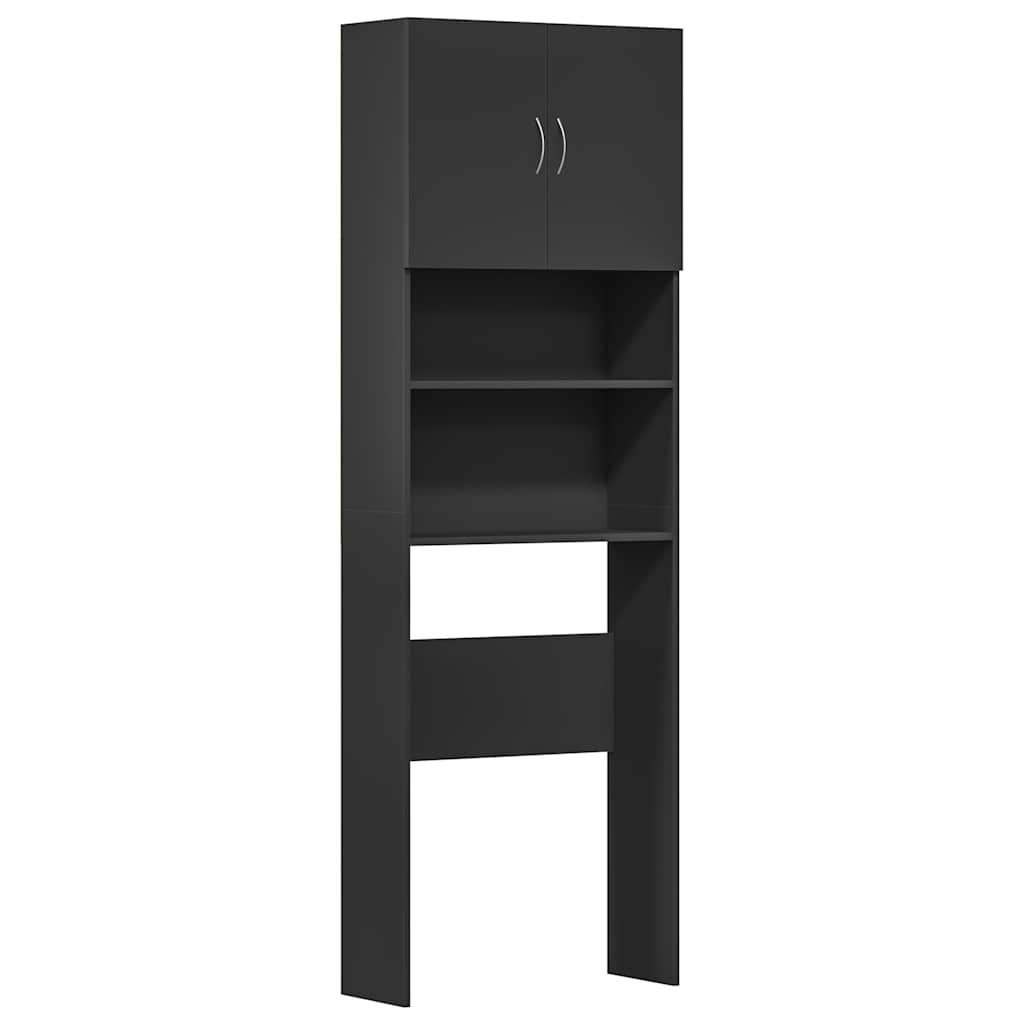 vidaXL Schrankmodule Waschmaschinenschrank Schwarz 64x24x190 cm günstig online kaufen